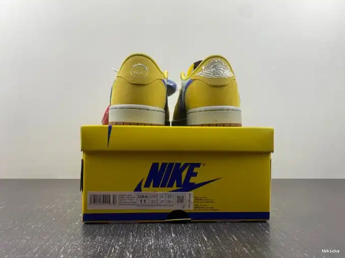Rep TBK Canary Air OG 1 Travis DZ4137-700 x Low Scott Jordan 0501